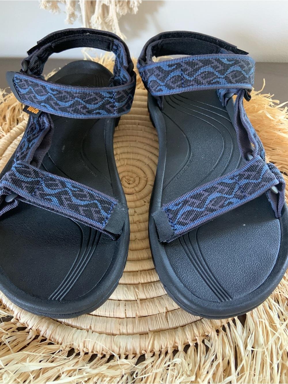 TEVA Men's Hurricane XLT Hiking Sandals Black Blue 8 - Picture 3 of 12